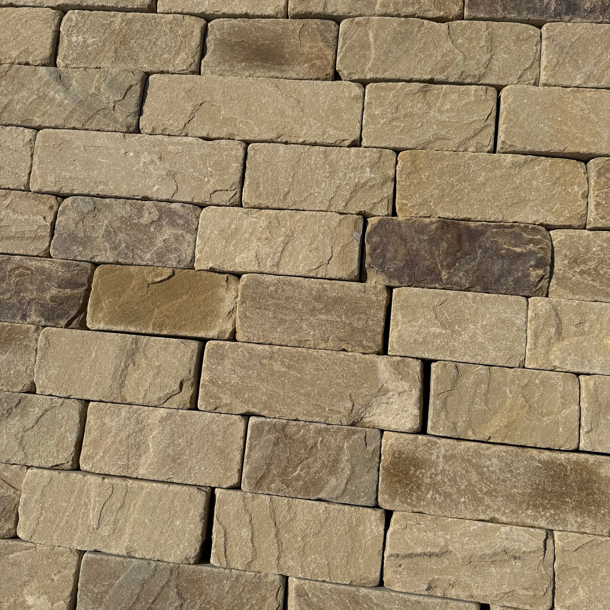 Yorkshire Stone Riven Cobble Setts - Per SQM