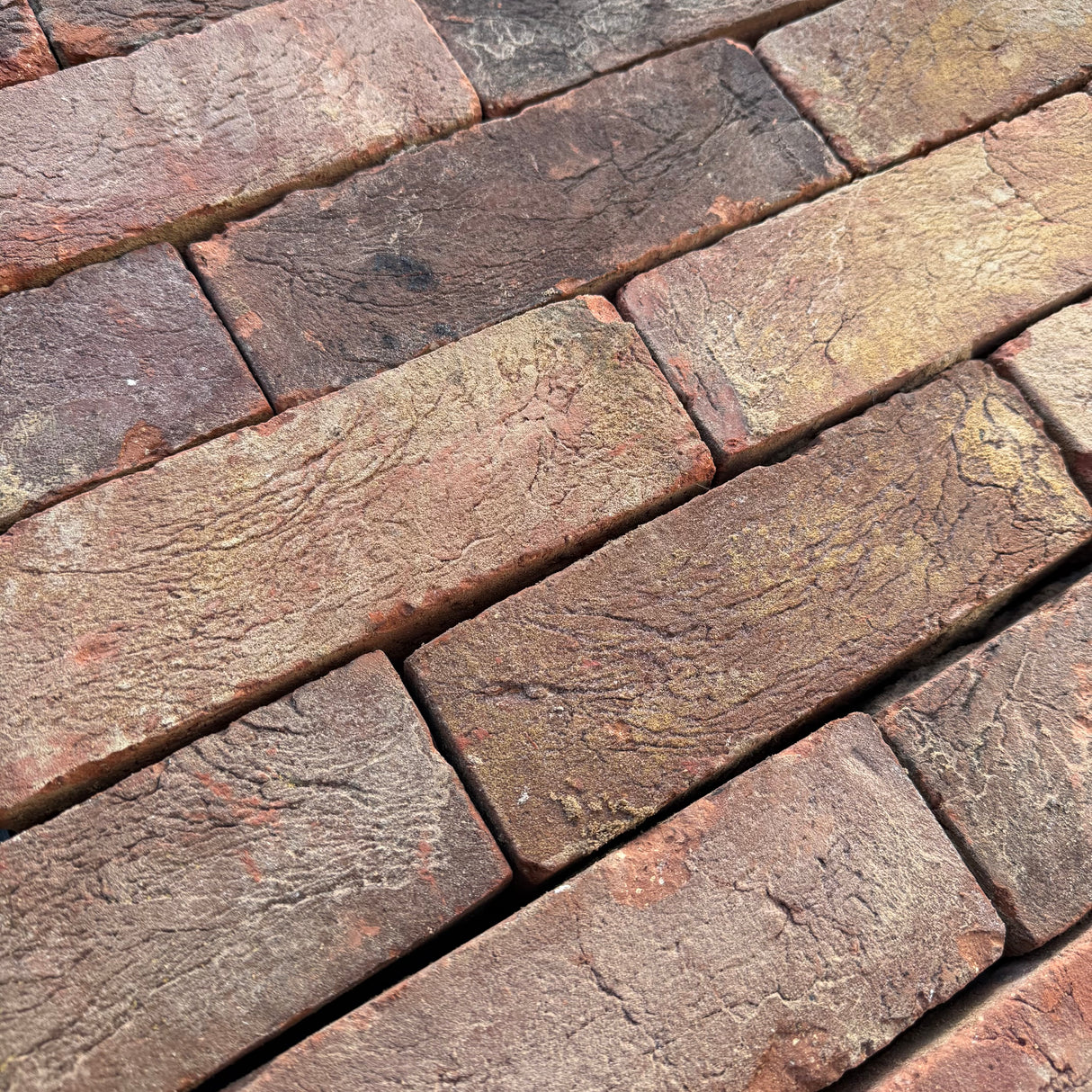 Reclaimed 80mm Rustic Texture Bricks - Pack of 250 - Free Delivery