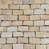 Gold Tumbled Granite Cobble Setts - 200mm x 100mm - Per SQM