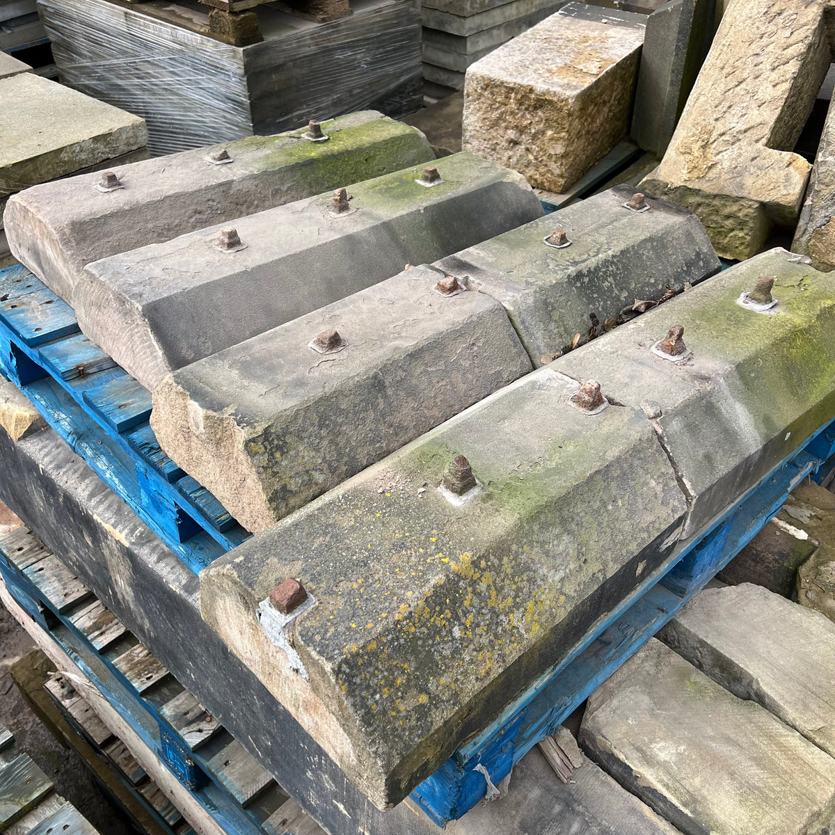 Reclaimed Natural Stone Wall Coping | Stone Reclamation Yard ...