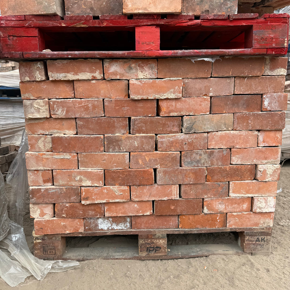 Reclaimed Orange Pressed Facing Brick | Pack of 250 Bricks | Free Delivery
