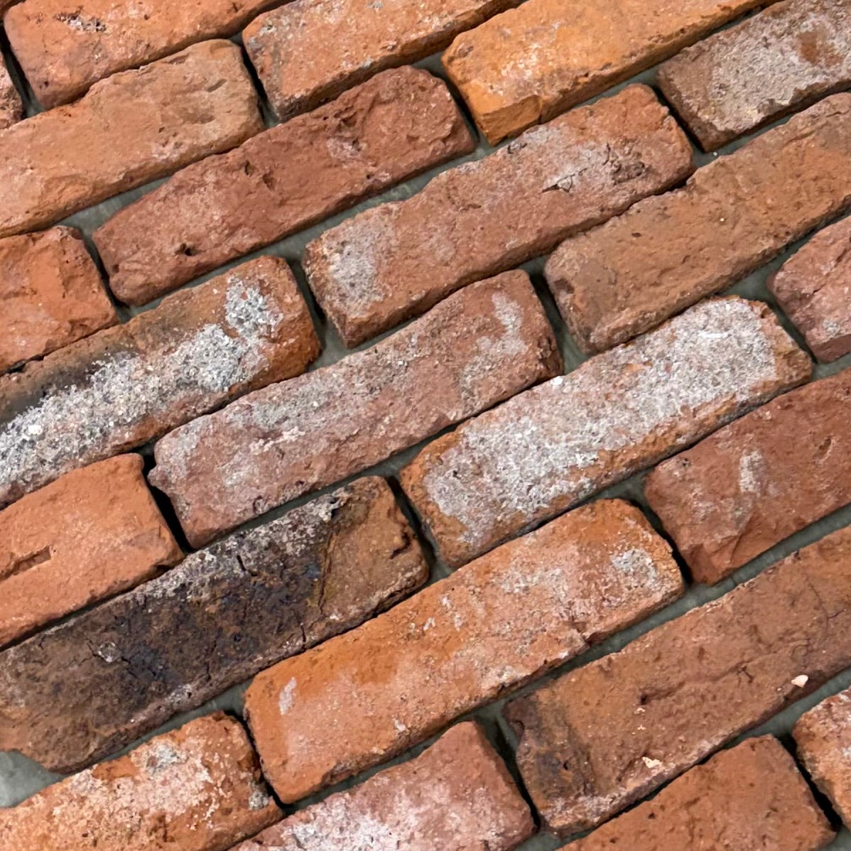 Reclaimed Tudor Brick Slips  - Handmade Brick Slips Cut From Real Reclaimed Bricks