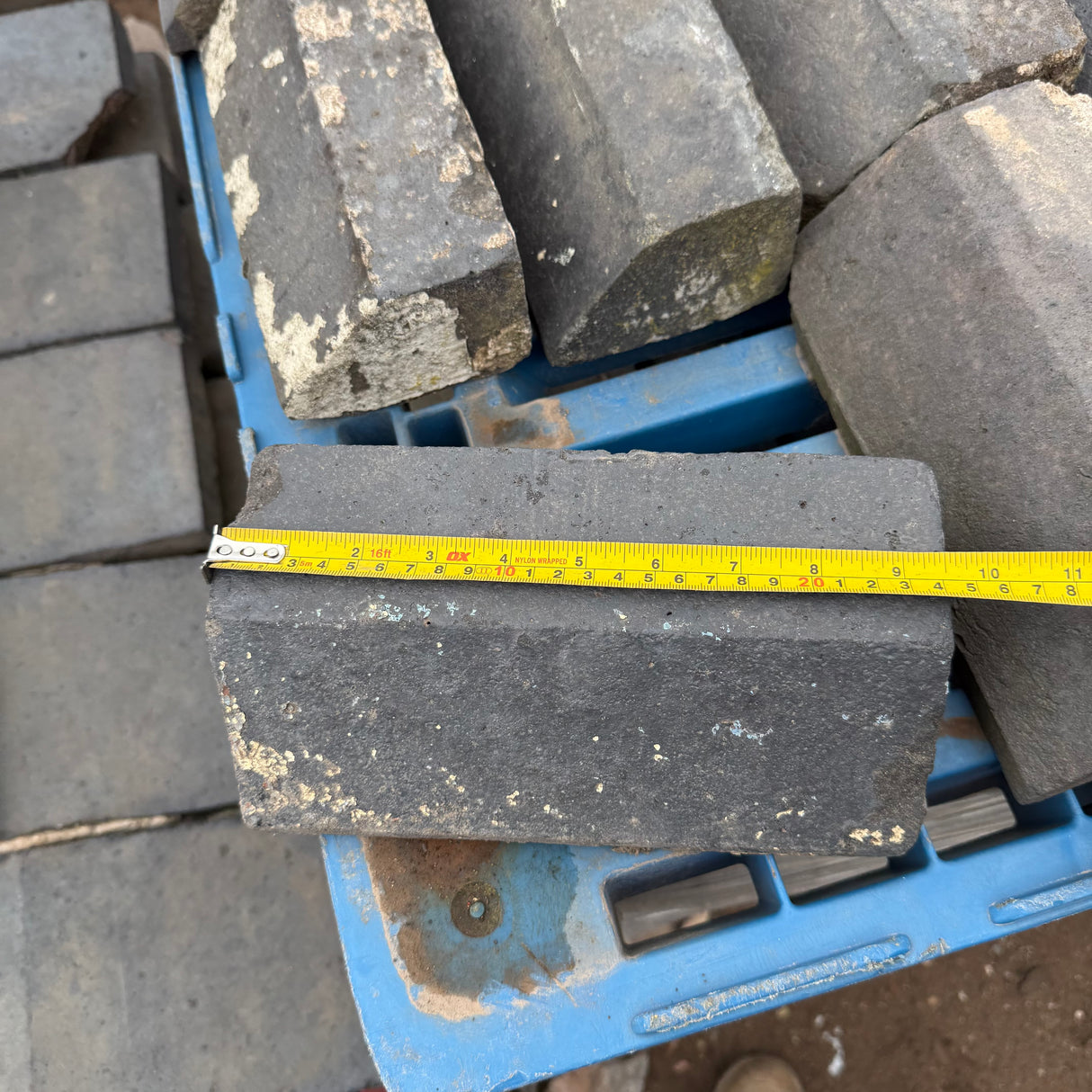 Reclaimed Imperial Blue Plinth Bricks