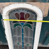 Reclaimed Stain Glass Windows - Pair
