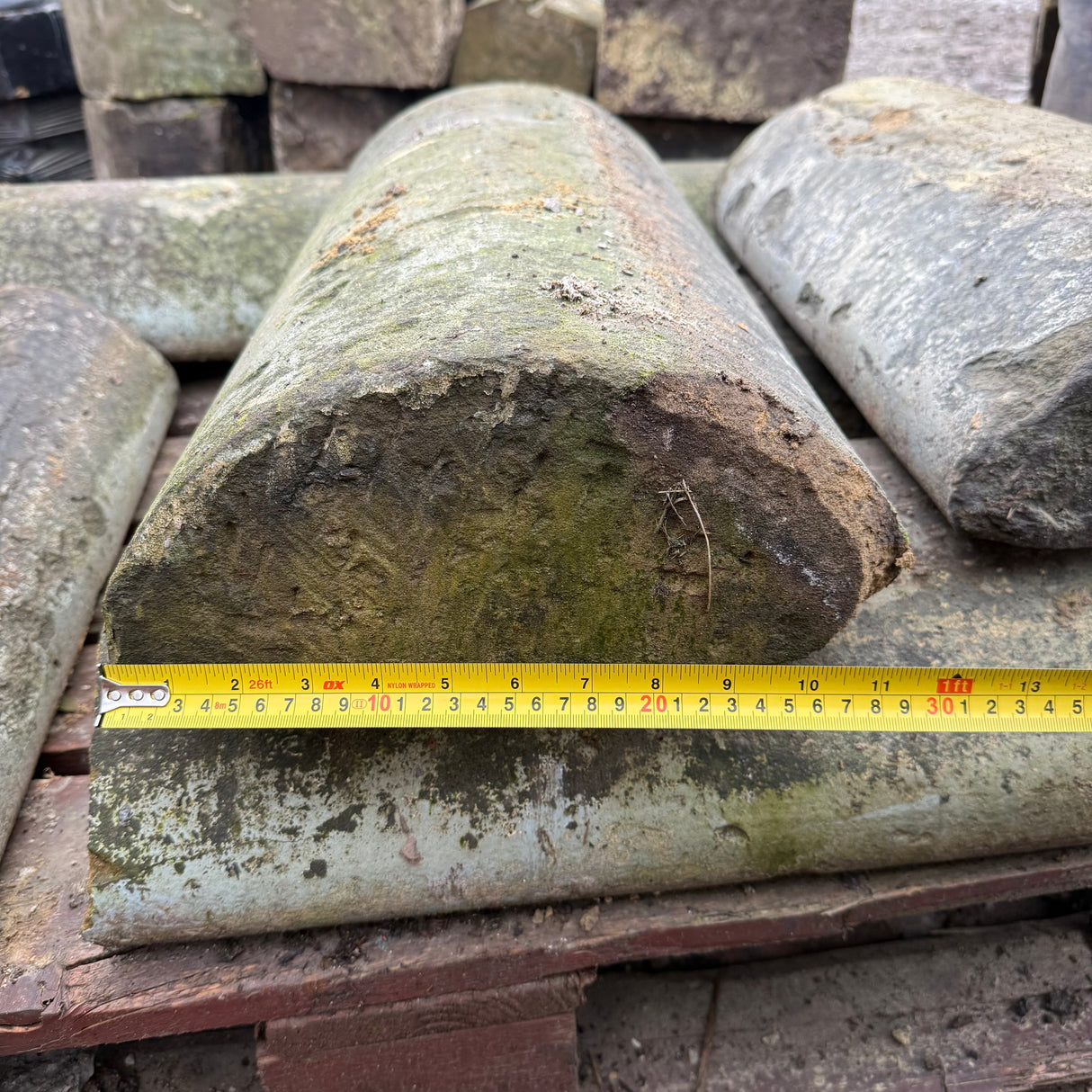 Reclaimed Hogback Stone Wall Coping - Job Lot