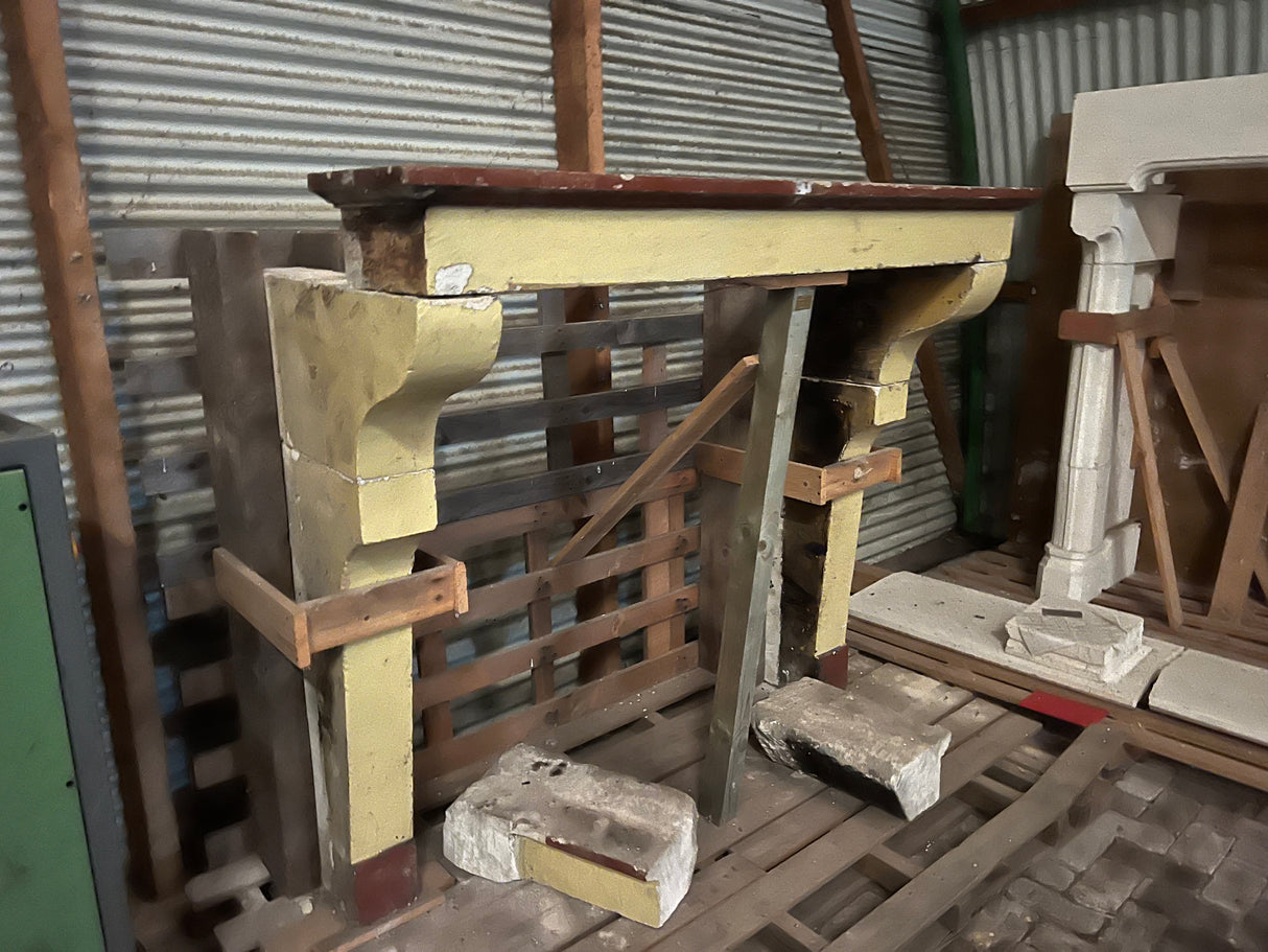 Reclaimed Ornate Stone Fireplace Surround