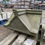 Reclaimed Stone Pillar Caps - Pair