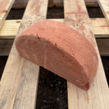 Red Handmade Half Round Coping Bricks