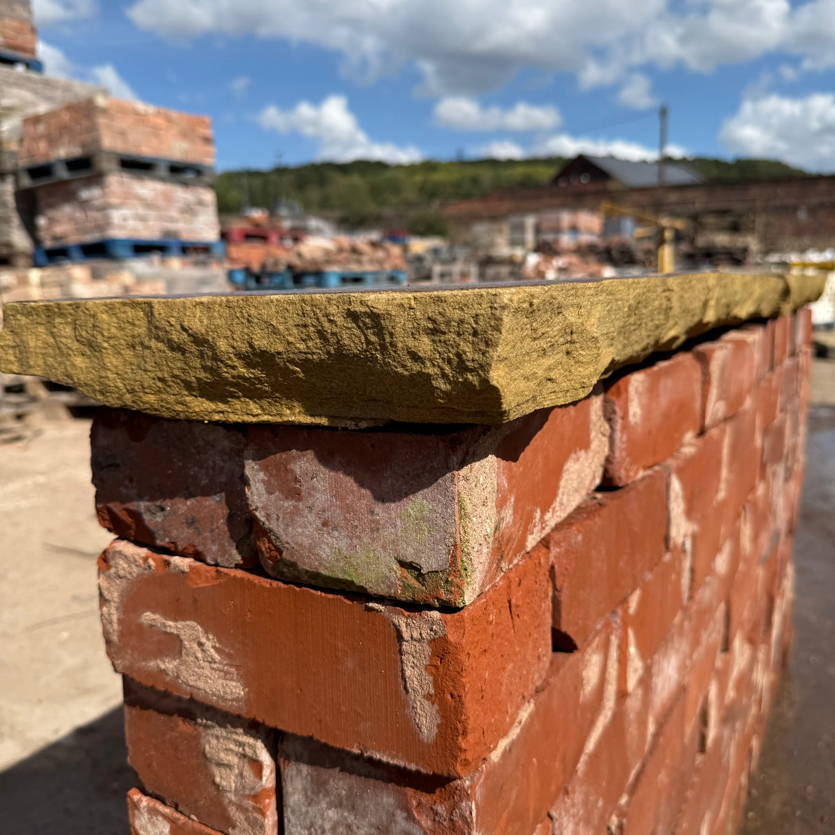 Yorkshire Riven Stone Wall Coping