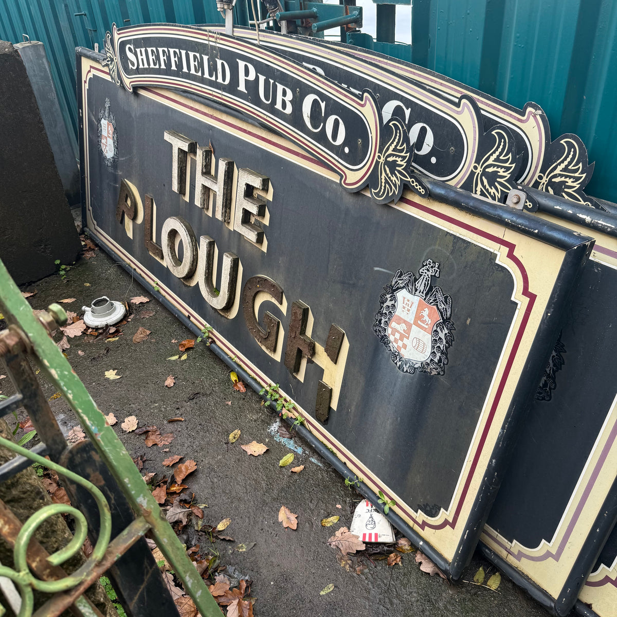 Salvaged ‘The Plough’ Vintage Pub Sign
