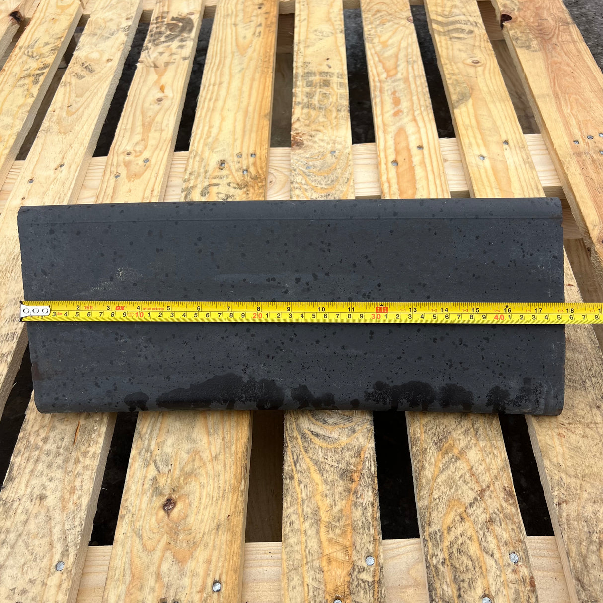 New 18" Blue Concrete Roof Ridge Tile - 90 Degrees