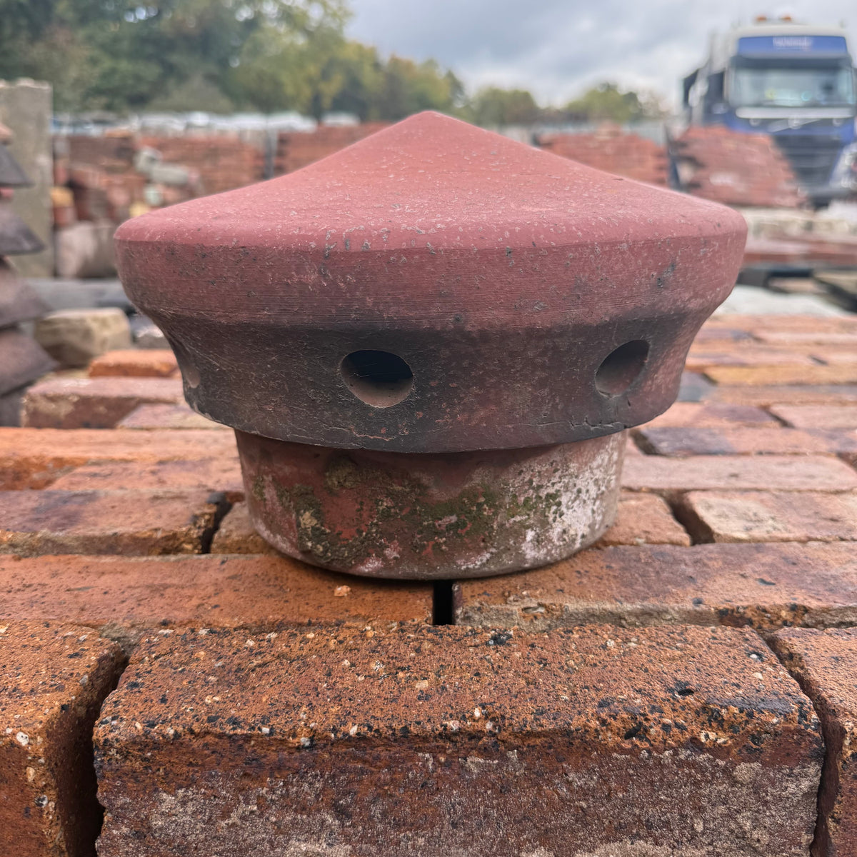 Reclaimed Chimney Cowl Terracotta Red