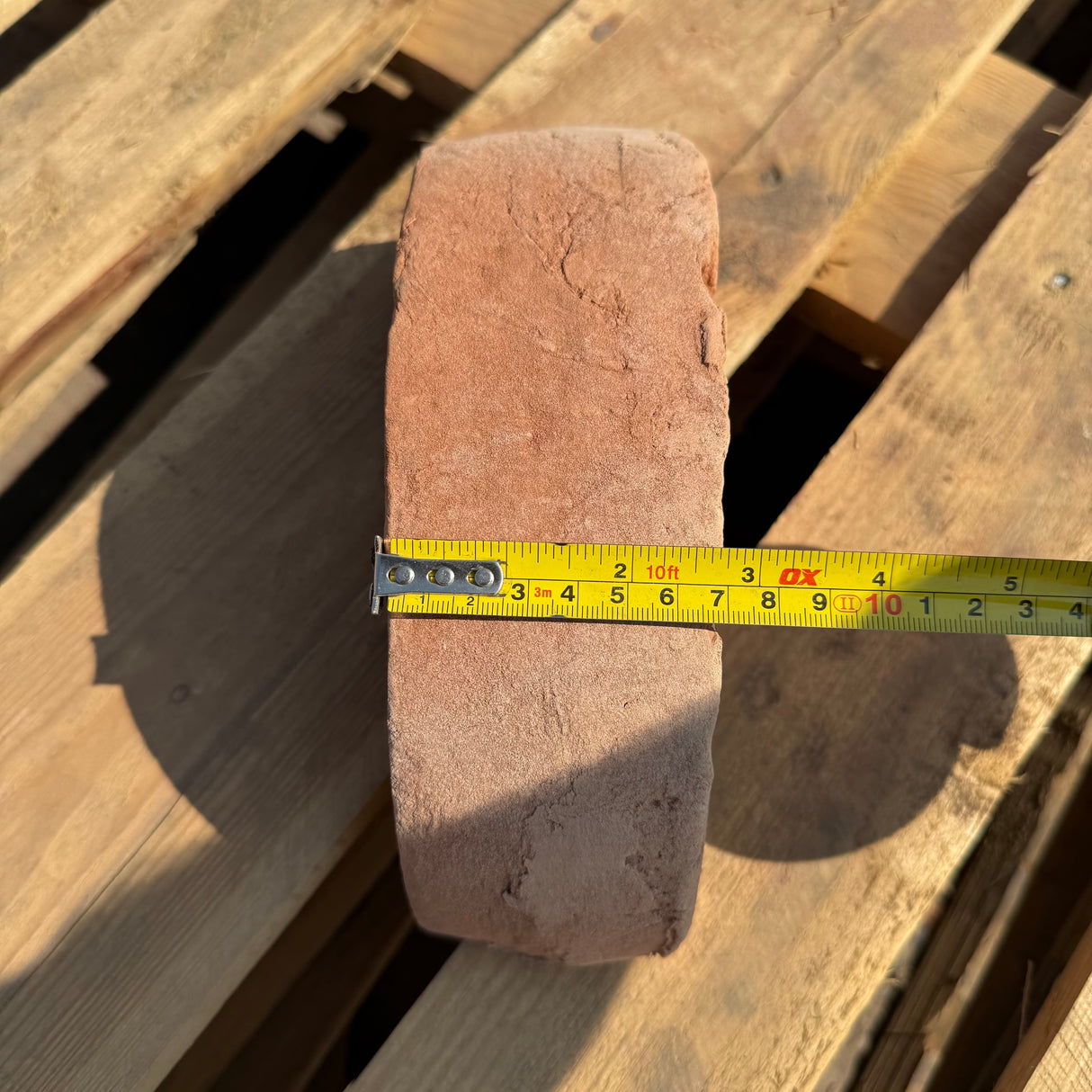 Orange Handmade Half Round Coping Bricks
