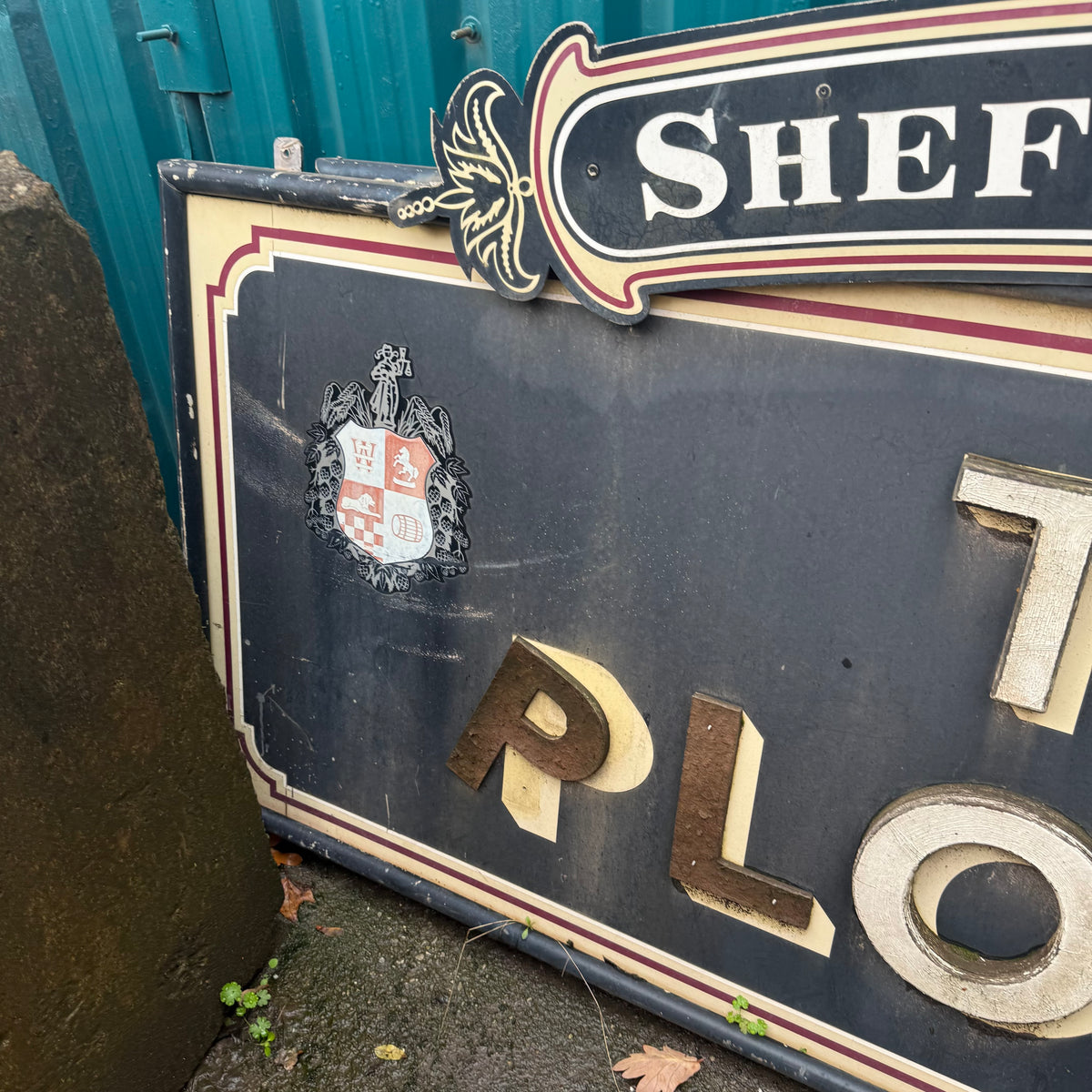 Salvaged ‘The Plough’ Vintage Pub Sign