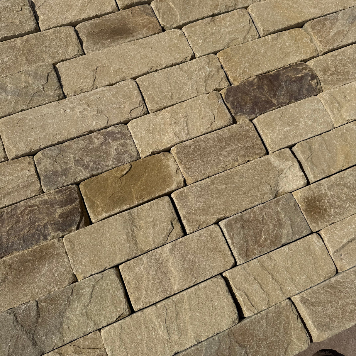 Yorkshire Stone Riven Cobble Setts - Per SQM