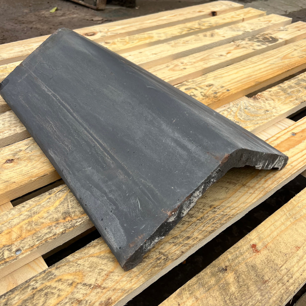 New 18" Blue Concrete Roof Ridge Tile - 120 Degrees