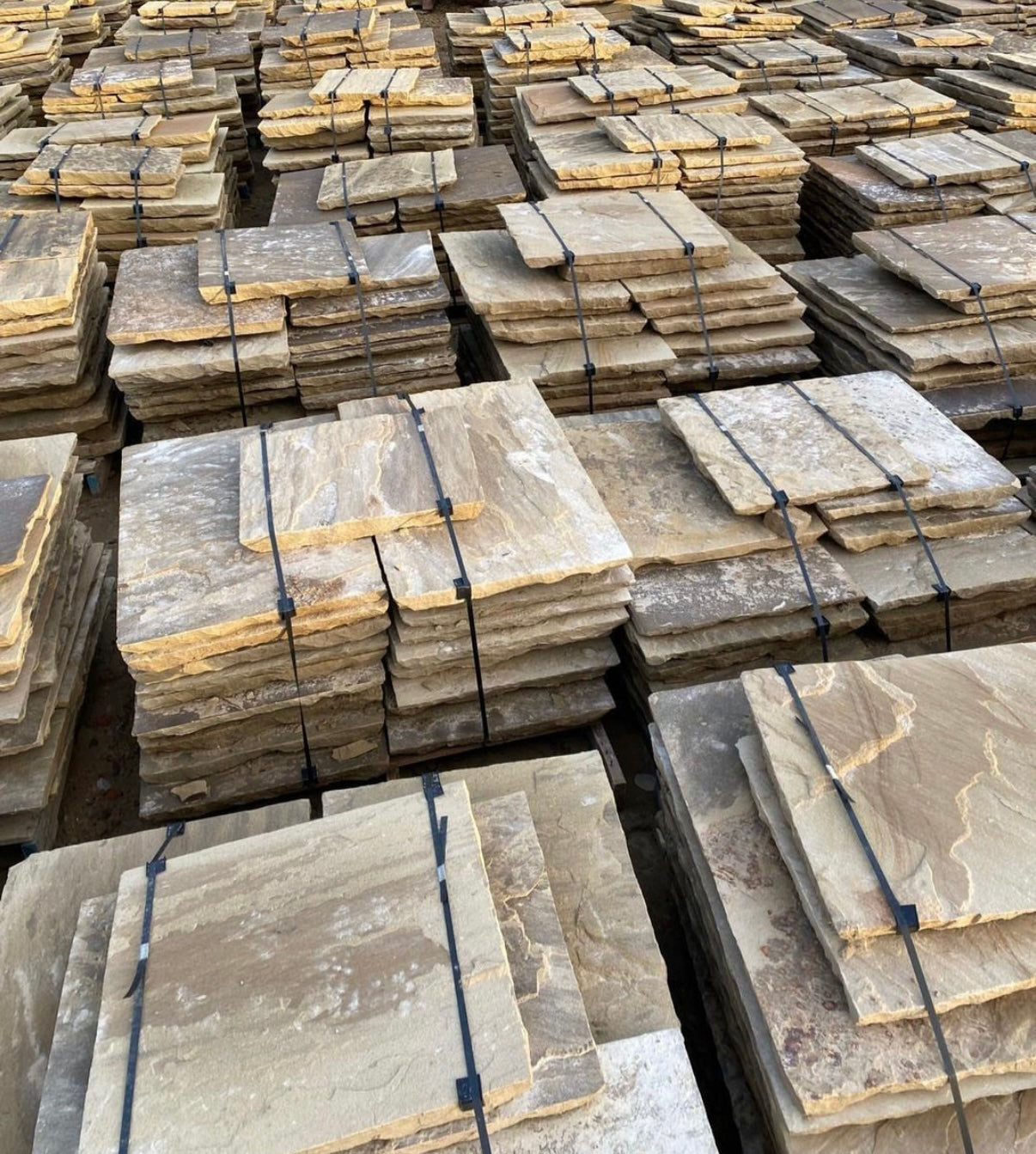 New Yorkshire Stone Riven Paving Flags - Per SQM