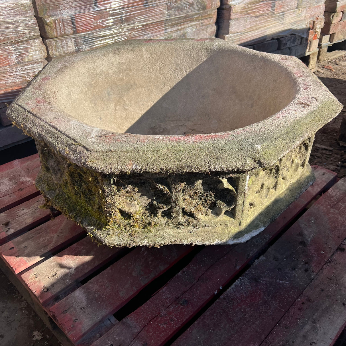 Reclaimed Decorative Natural Stone Pot