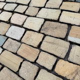 Reclaimed Sawn Yorkshire Stone Cobble Tops - Per SQM