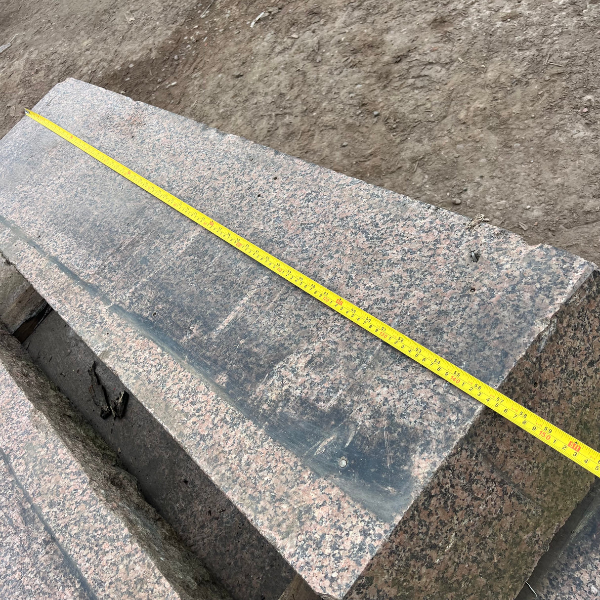 Set of Four Reclaimed Scottish Granite Stone Step