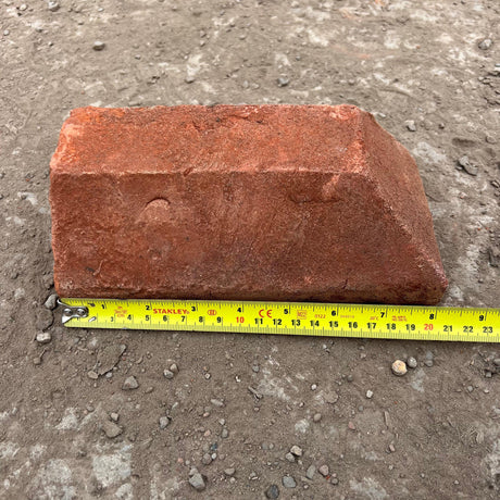 65mm Handmade Plinth External Return (Right Hand) Brick PL7.2 - Reclaimed Brick Company