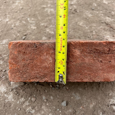 65mm Handmade Plinth External Return (Right Hand) Brick PL7.2 - Reclaimed Brick Company