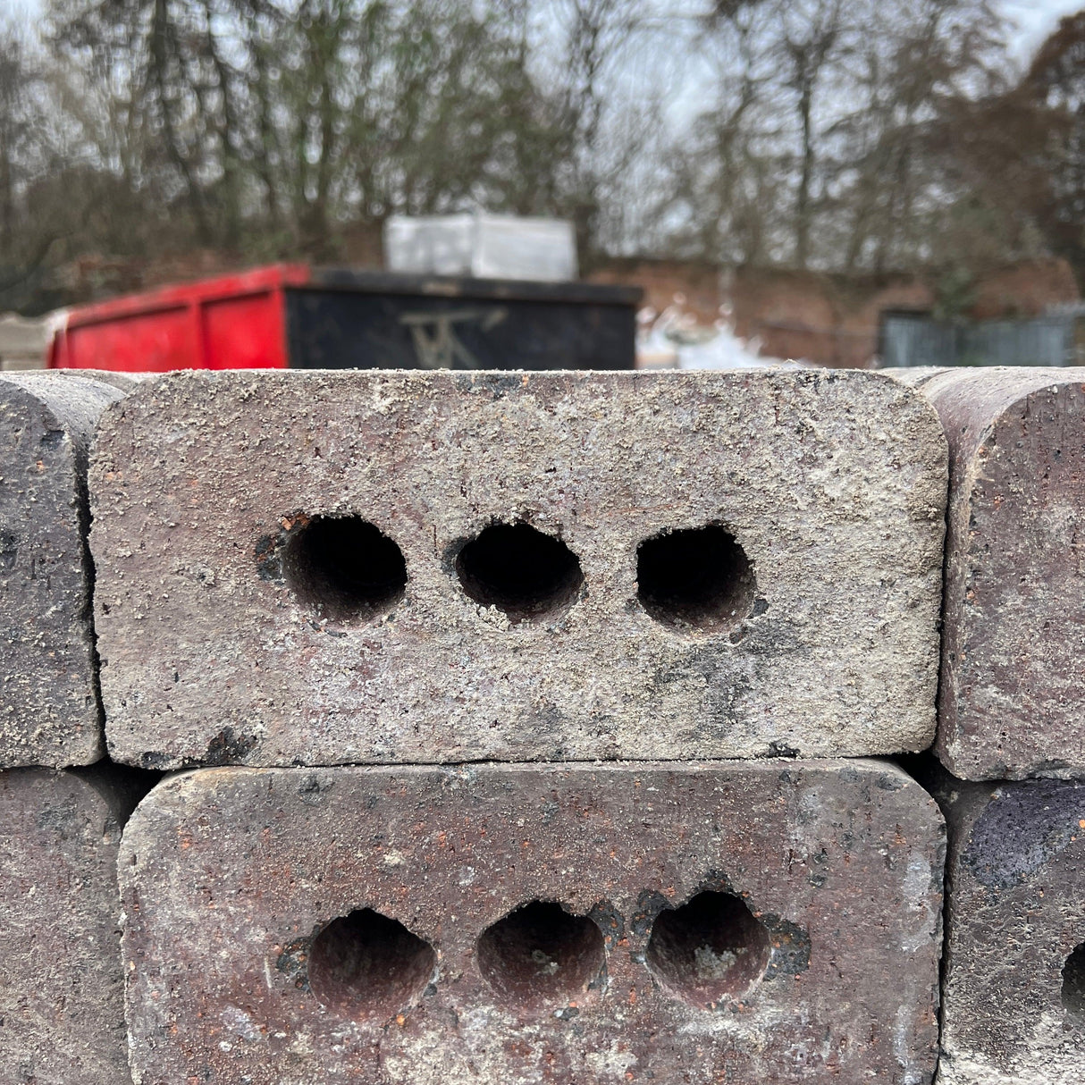 Staffordshire Blue Double Cant Coping Brick - Reclaimed Brick Company