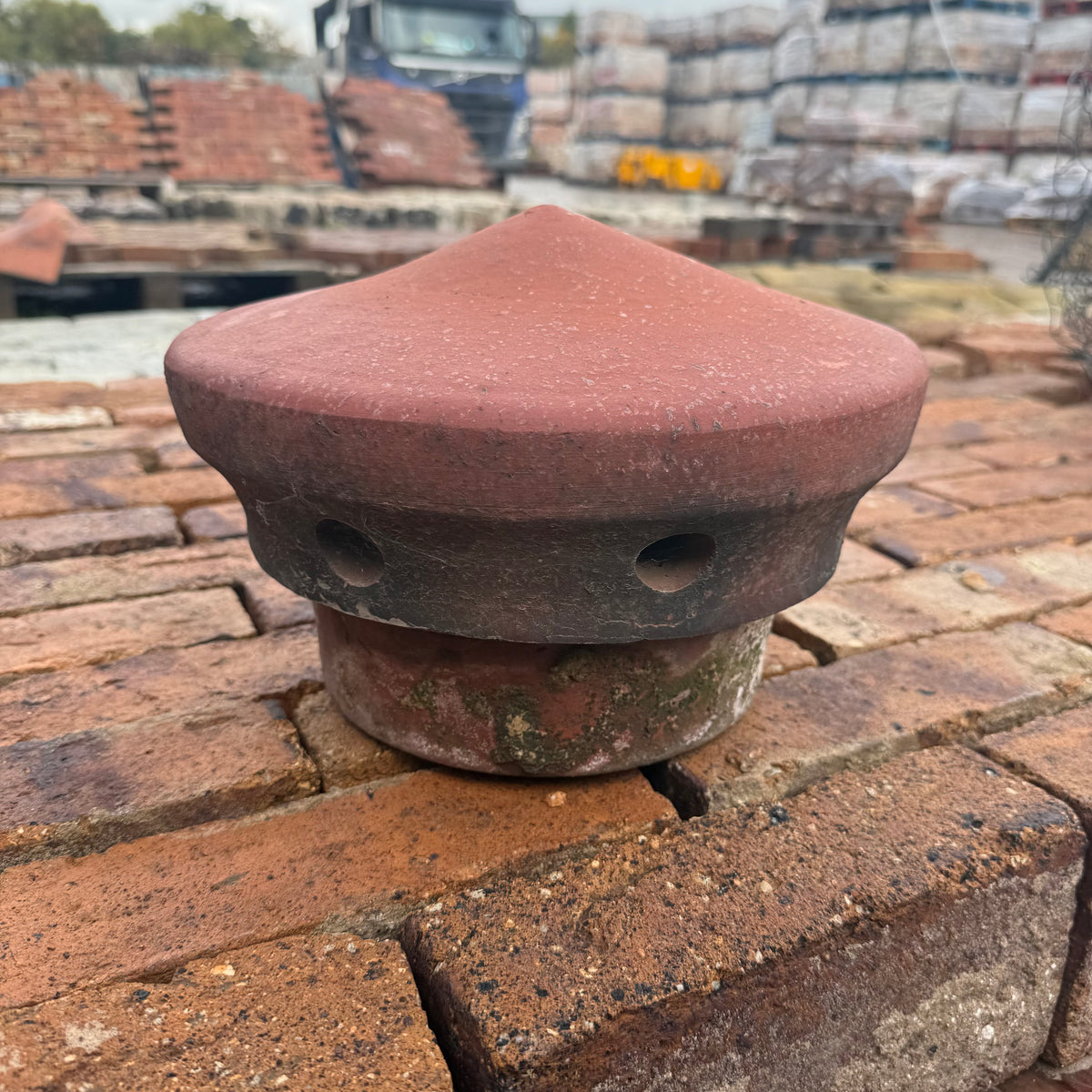 Reclaimed Chimney Cowl Terracotta Red