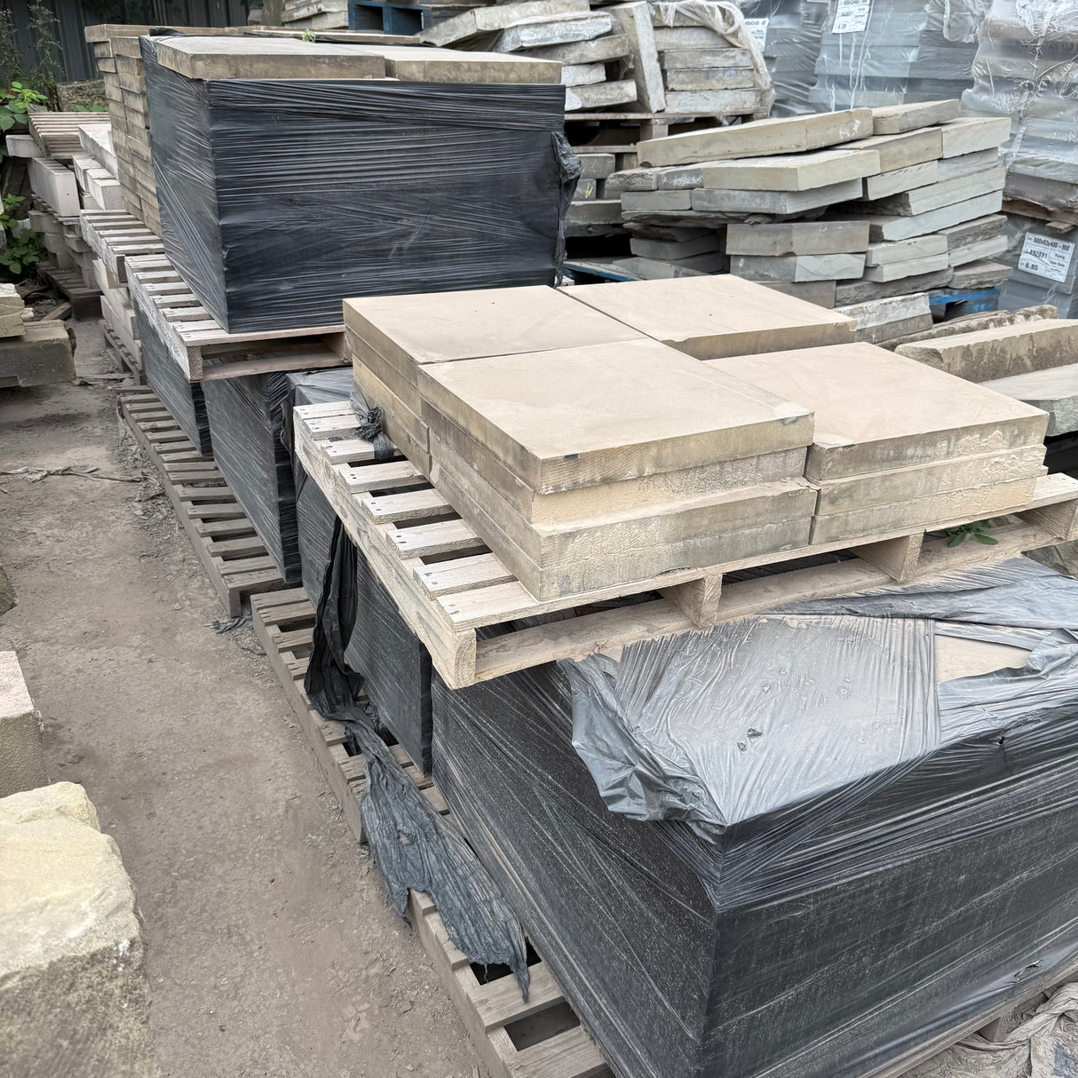 Reclaimed Yorkshire Stone Slabs 450mm x 450mm Each