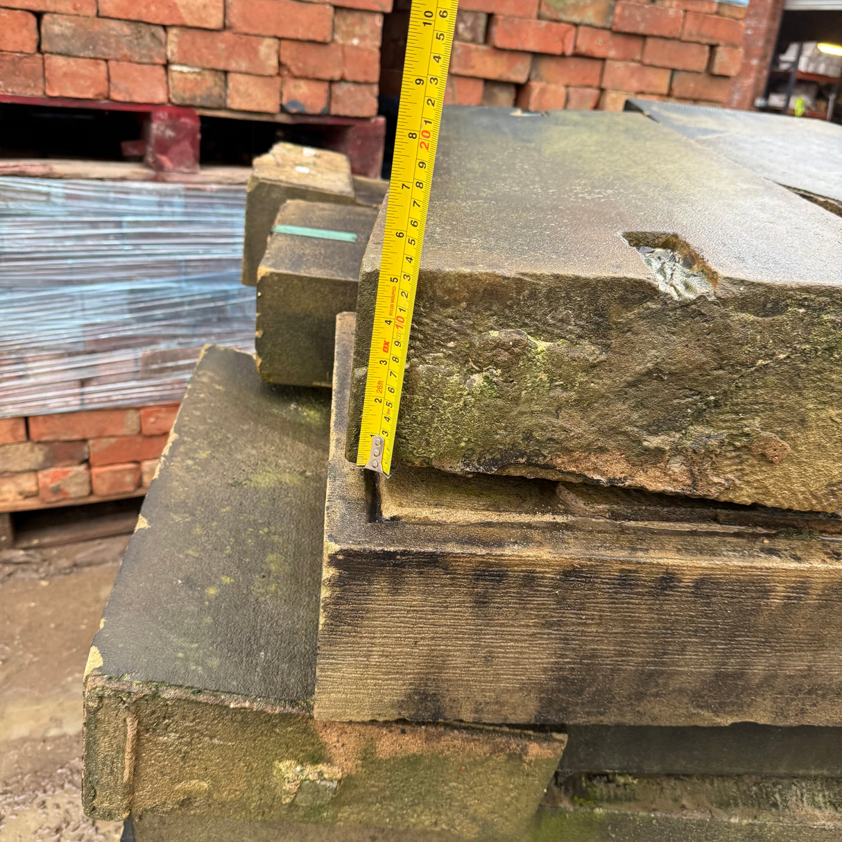 Reclaimed Stone Water Tabling Coping - Job Lot