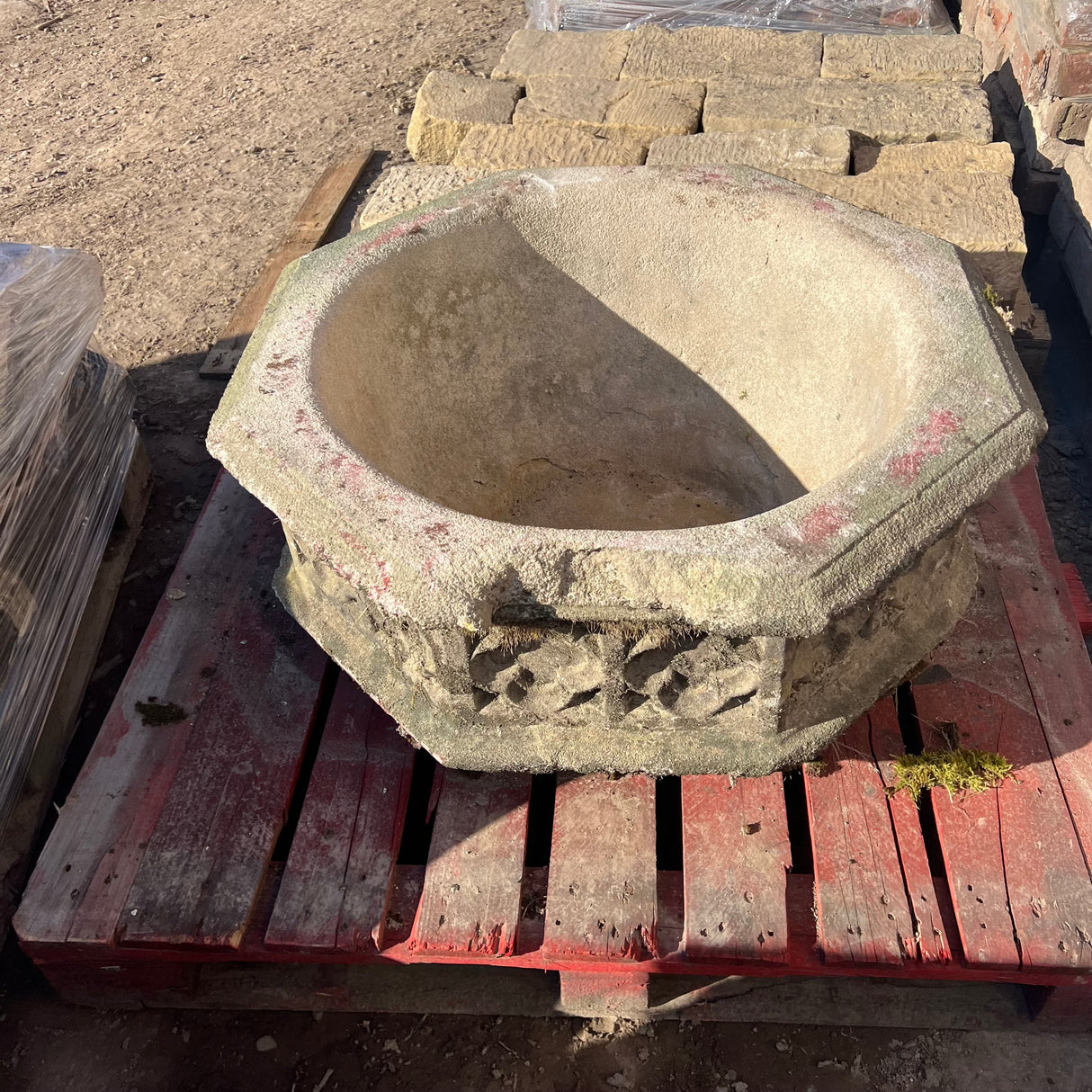 Reclaimed Decorative Natural Stone Pot