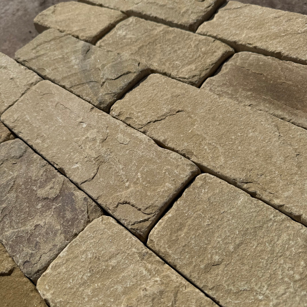 Yorkshire Stone Riven Cobble Setts - Per SQM