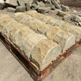 New Saddleback Natural Stone Half Round Wall Coping