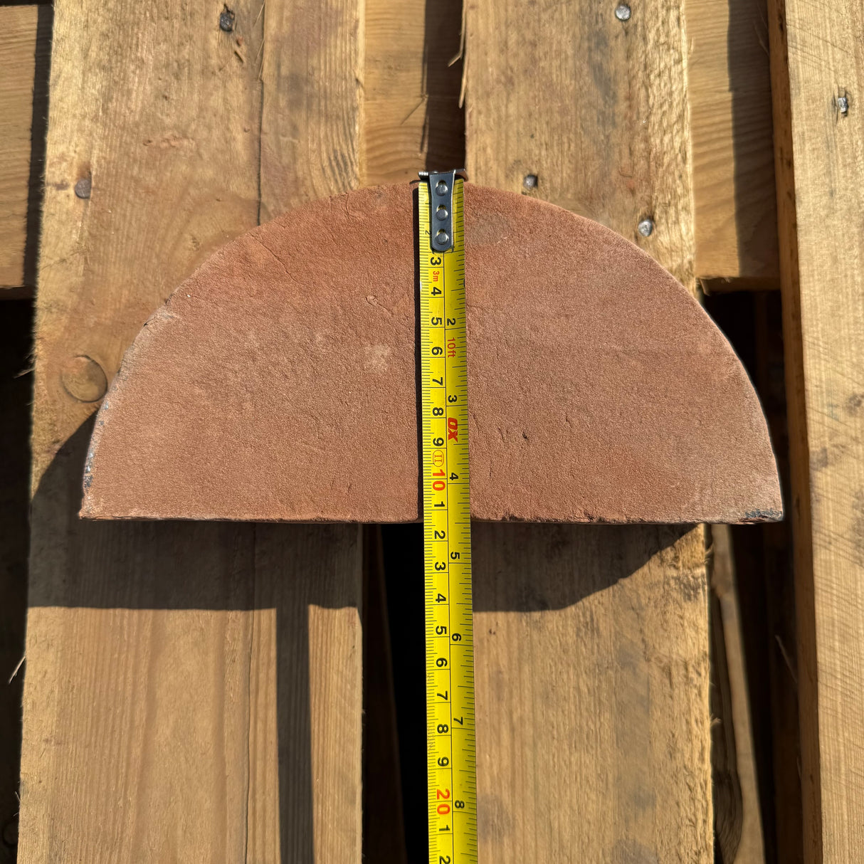 Orange Handmade Half Round Coping Bricks