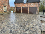 Reclaimed Grit Stone Cobble Driveway in Cotswolds
