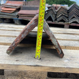 Reclaimed Red Clay Triangle Roof Ridge Tile - 70 Degree