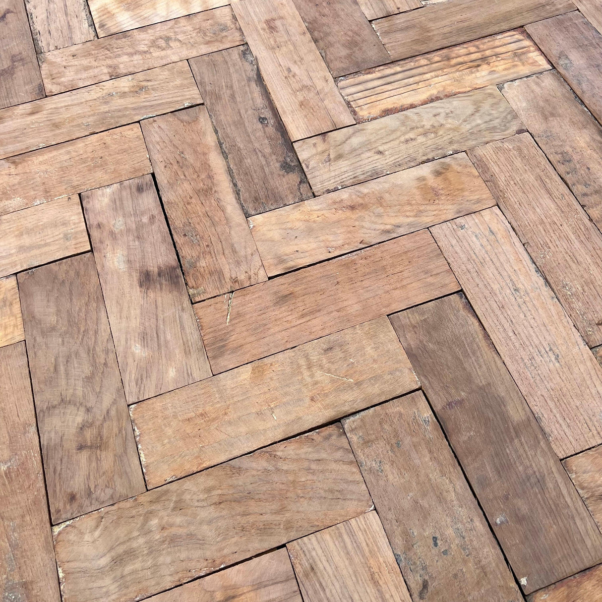 Reclaimed Hardwood Parquet Flooring - (Uncleaned) - Reclaimed Brick Company