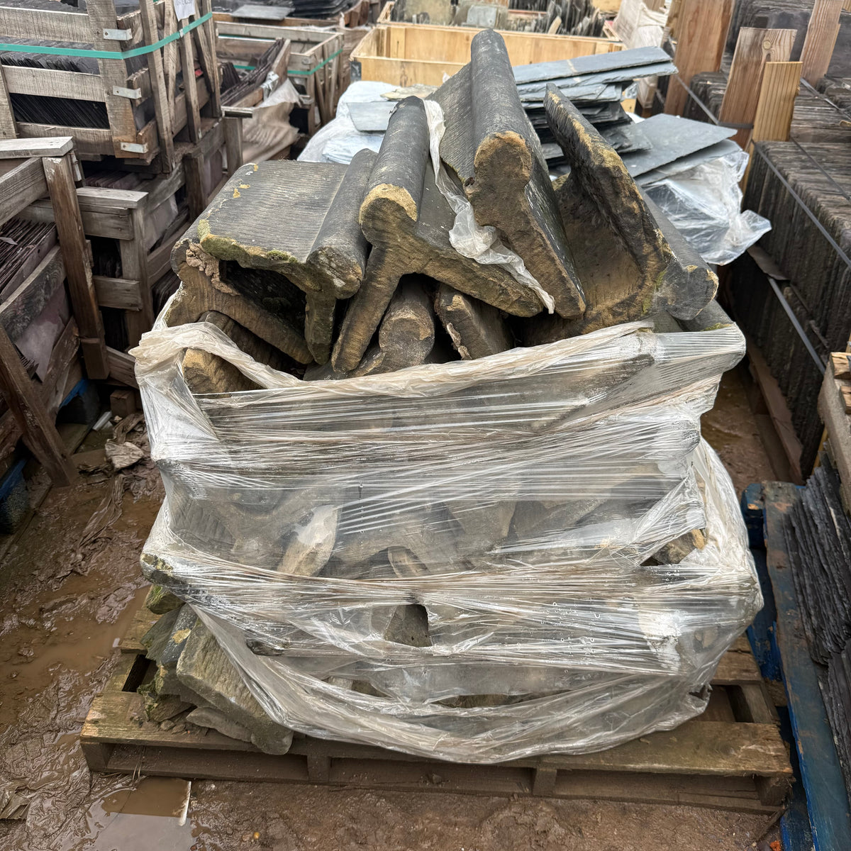 Reclaimed Yorkshire Stone Ridge Tile - Job Lot