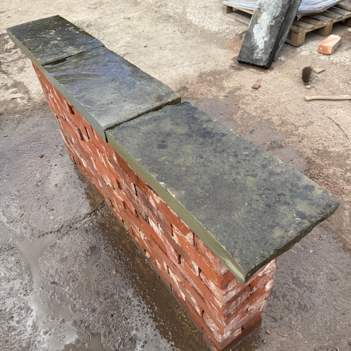 Reclaimed Yorkstone Wall Coping