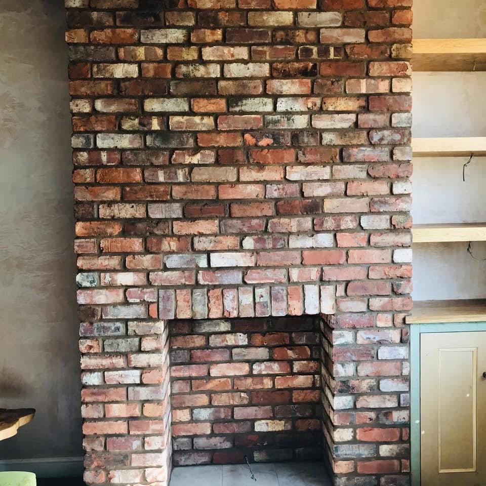 Reclaimed Barnstock Brick Slips - Cut From Reclaim Bricks