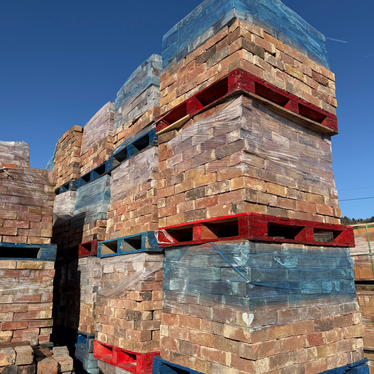 Reclaimed 80mm Rustic Texture Bricks - Pack of 250 - Free Delivery