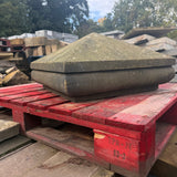 Reclaimed Stone Pillar Caps - Set of 2