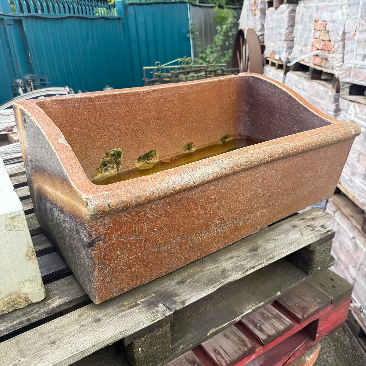 Reclaimed Brown Salt Glazed Trough