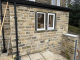 Reclaimed Punch Face Building Stone - 6” Backed Off