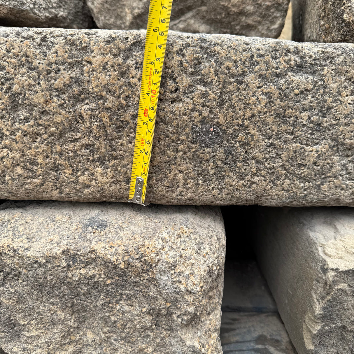 Reclaimed Granite Kerbs - 10" x 6"