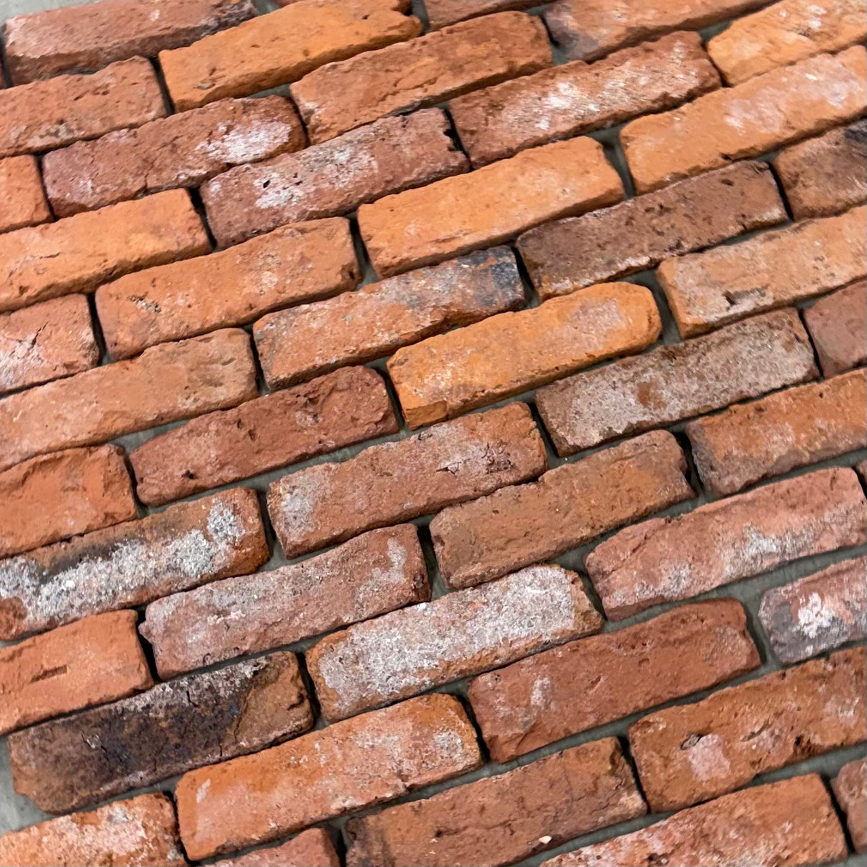 Reclaimed Tudor Brick Slips  - Handmade Brick Slips Cut From Real Reclaimed Bricks