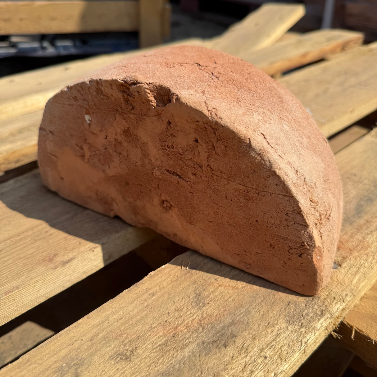 Orange Handmade Half Round Coping Bricks