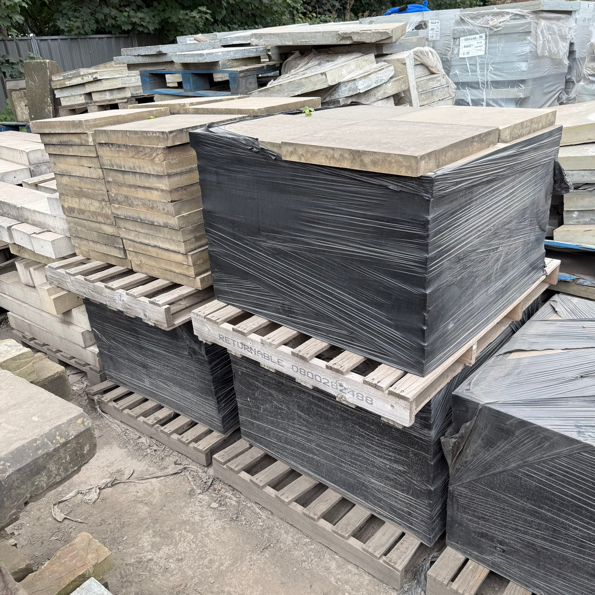 Reclaimed Yorkshire Stone Slabs 450mm x 450mm Each