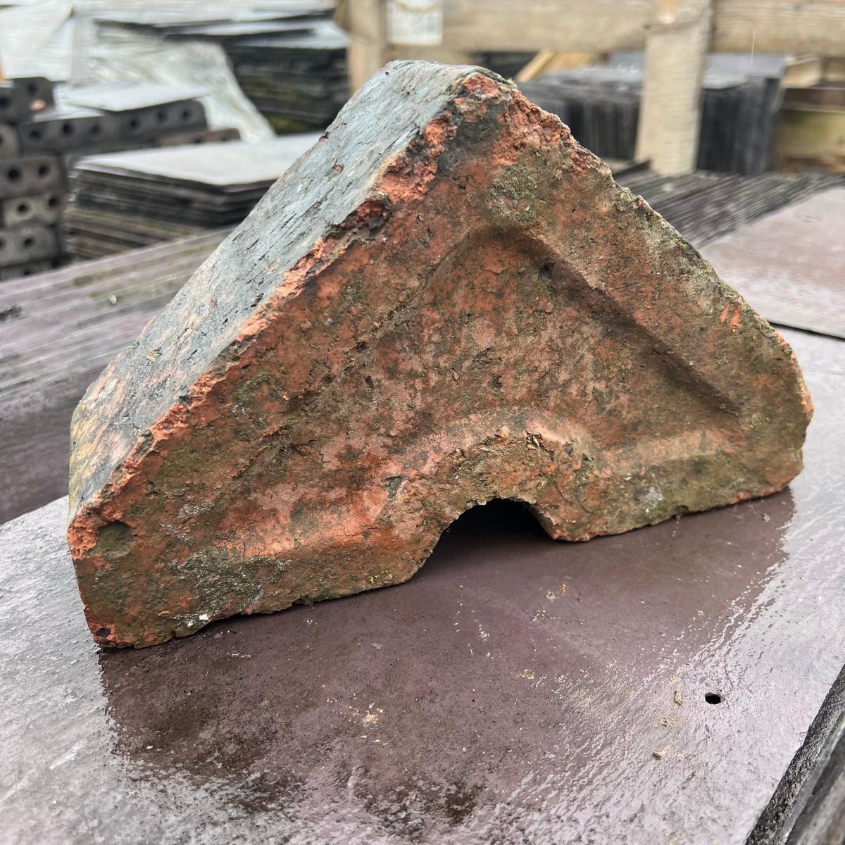 Triangular Layered Bricks Reclaimed Triangle Wall Coping Bricks – Reclaimed Brick Company