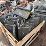 Reclaimed Weathered Blue Roll Top Clay Roof Ridge Tiles - 110 Degree